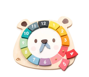 Tender Leaf Wooden Clock Toy