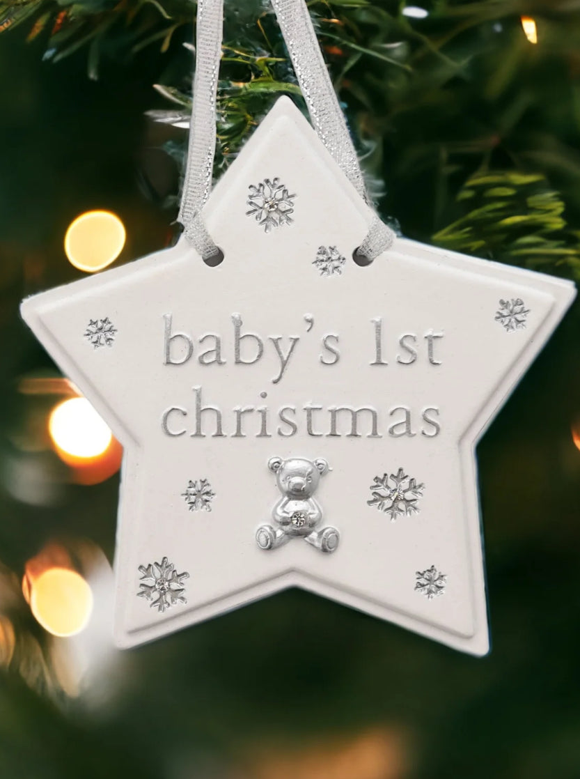 Baby’s First Christmas Star Hanging Decoration